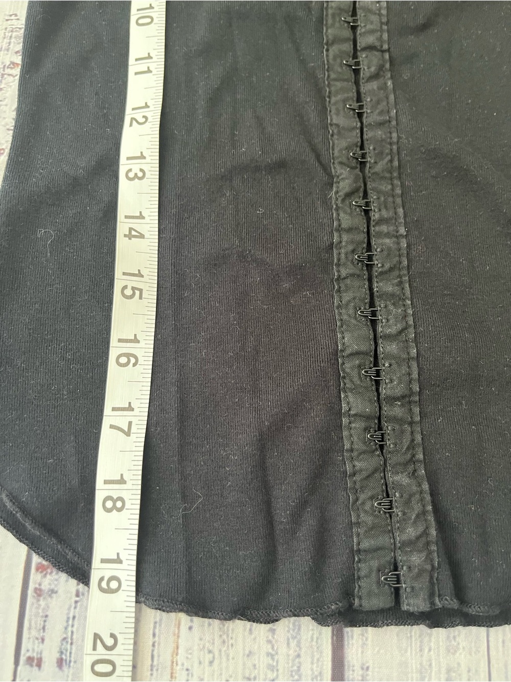 90s Y2K Whimsigoth Corset Style Bell Sleeve Long Sleeve Shirt Witchy Fairy S - Picture 7 of 8